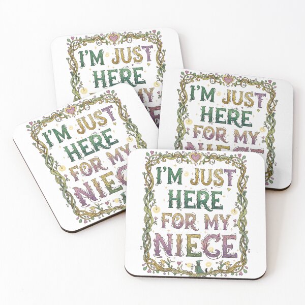Item preview, I’m Just Here For My Niece – Funny Family Quote Design designed and sold by JustCrafted.