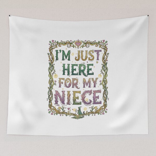 Item preview, I’m Just Here For My Niece – Funny Family Quote Design designed and sold by JustCrafted.