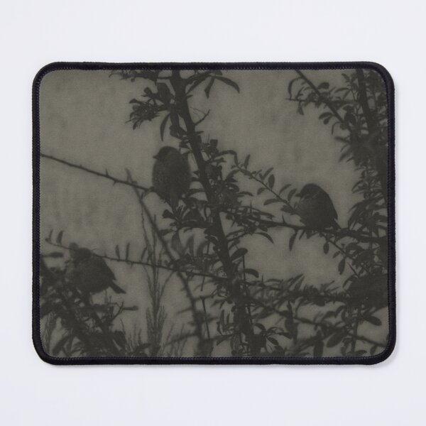 Item preview, Shivering sparrows in a firethorn bush during the winter snowfall designed and sold by holdbarka.