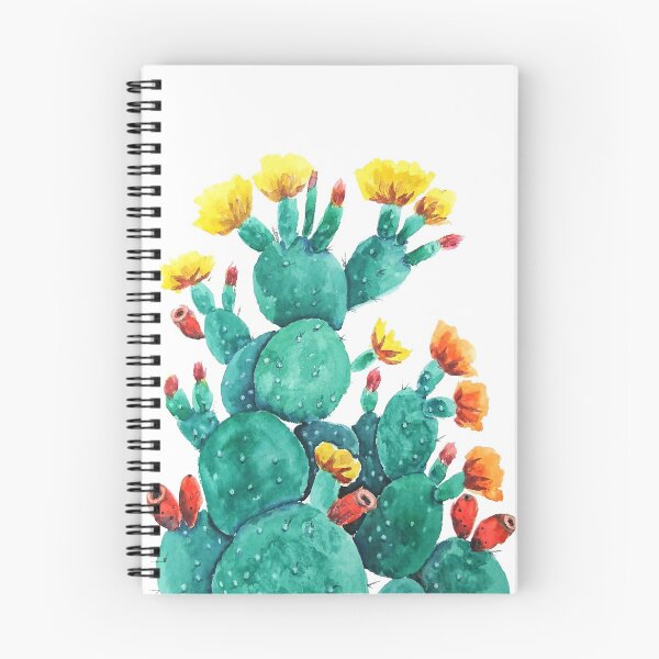 Item preview, hand painted flowering cactus watercolor arts  designed and sold by SelenePaintings .