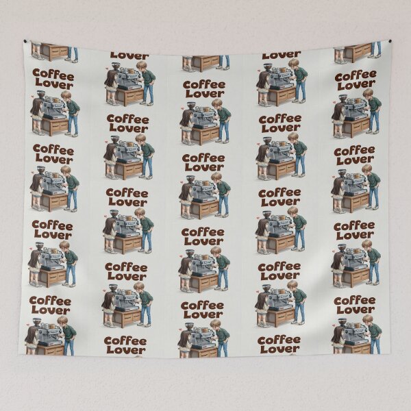 Item preview, Cute Coffee Lover Barista Machine – Adorable Coffee Shop Cartoon Art designed and sold by Grafititee.