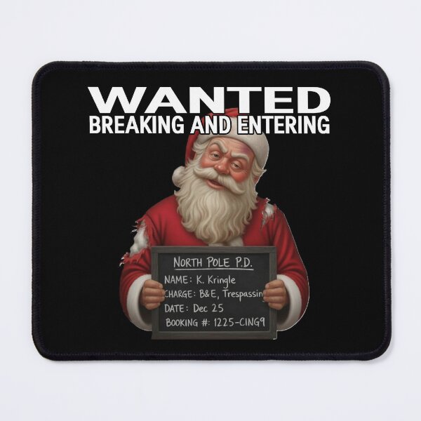 Item preview, Wanted: Santa Claus Mugshot - K. Kringle Breaking & Entering designed and sold by A-T-H.