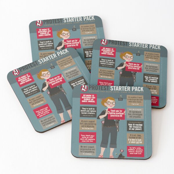 Item preview, No AI Protest Starter Pack designed and sold by Iris Luckhaus.
