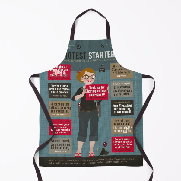 Item preview, No AI Protest Starter Pack designed and sold by Iris Luckhaus.