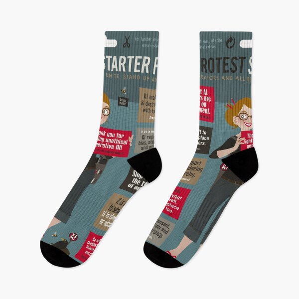 Item preview, No AI Protest Starter Pack designed and sold by Iris Luckhaus.