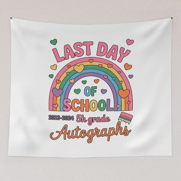 Item preview, Last Day of School Autograph 5th Grade Graduation Boys Girls4  designed and sold by BeetleMalon.