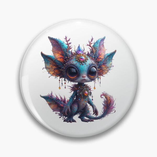 Item preview, Purple and turquoise creature with big eyes designed and sold by MadinaFatt.