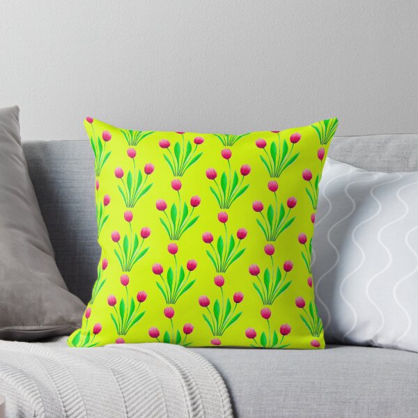 Item preview, Purple tullips design bitter lemon background flowers unique original colourful gift designed and sold by Arniesart85.