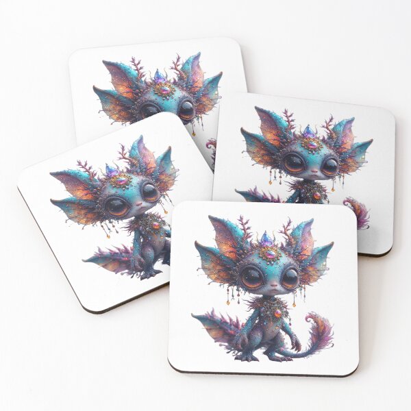 Item preview, Purple and turquoise creature with big eyes designed and sold by MadinaFatt.