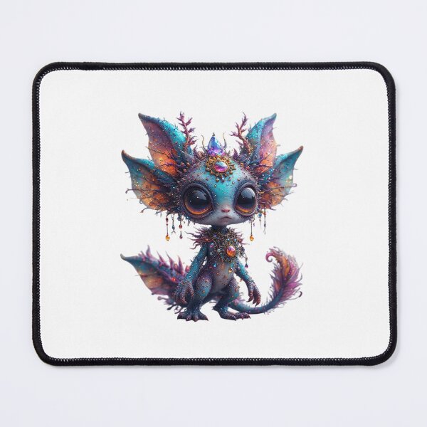 Item preview, Purple and turquoise creature with big eyes designed and sold by MadinaFatt.