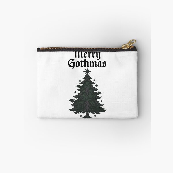 Item preview, Merry Gothmas - Gothic Christmas Tree Illustration - Dark Enchanted Forest Holiday Art, Mystical Winter Decor designed and sold by BrainBubbleArt.