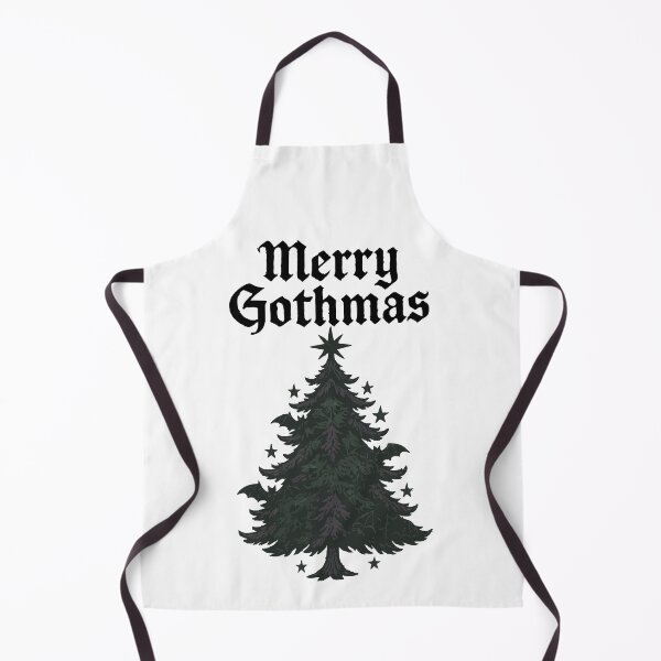 Item preview, Merry Gothmas - Gothic Christmas Tree Illustration - Dark Enchanted Forest Holiday Art, Mystical Winter Decor designed and sold by BrainBubbleArt.