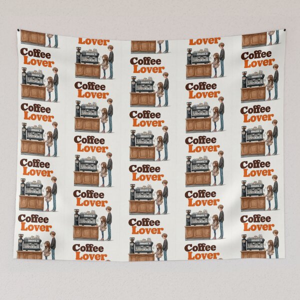 Item preview, Cute Coffee Lover Barista Machine – Adorable Coffee Shop Cartoon Art designed and sold by Grafititee.
