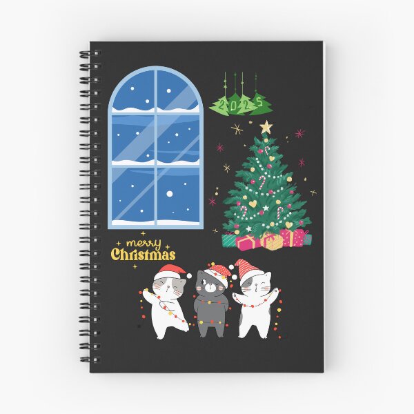 Item preview, "Purrfect Christmas: Lights, Snow & Whiskers 2025" designed and sold by Hadiya-Bravo-Art.