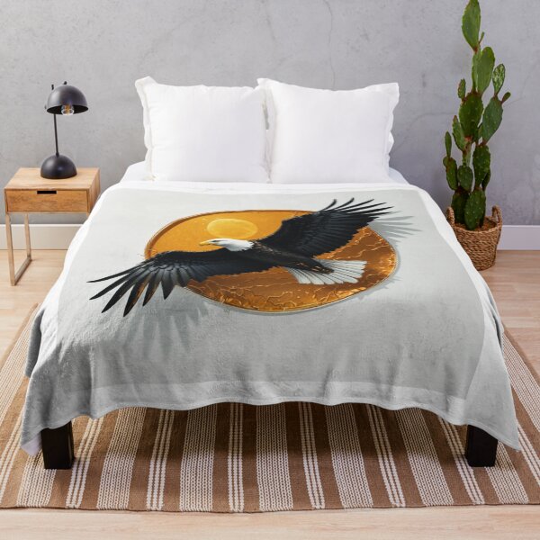 Item preview, Eagle Flying In Yellow Sky  designed and sold by Horse Designs .