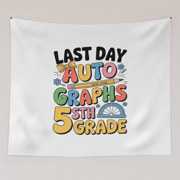 Item preview, Last Day of School Autograph 5th Grade Graduation Boys Girls9  designed and sold by BeetleMalon.