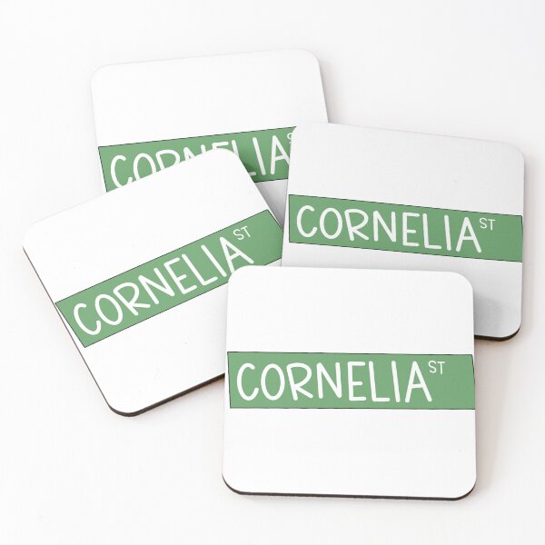 Item preview, cornelia street sign green designed and sold by designbylincoln.