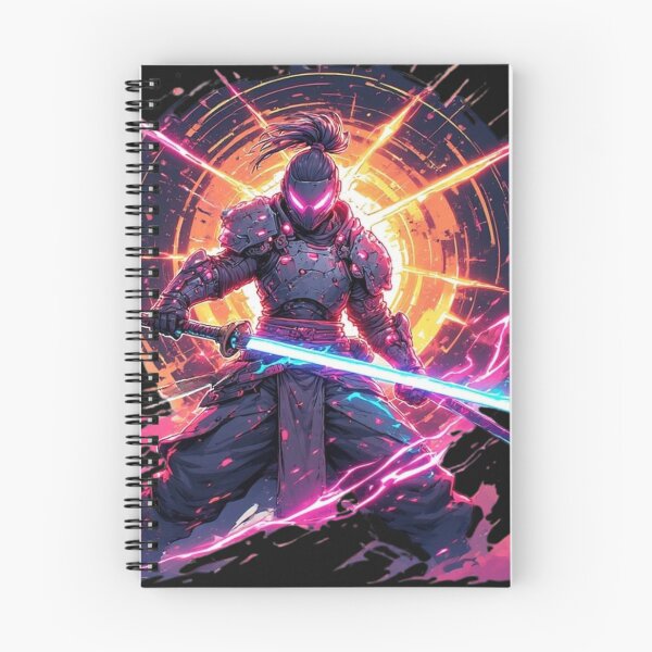 Item preview, Cyberpunk Warrior Holding a Samurai Katana designed and sold by SweetRossel.