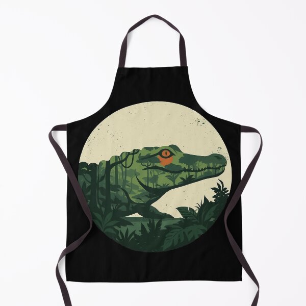 Item preview, Double Exposure Amazon Caiman Crocodile designed and sold by CANDO ART STORE.
