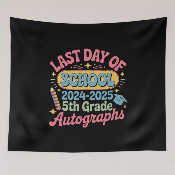 Item preview, Last Day of School Autograph 5th Grade Graduation Boys Girls10  designed and sold by THagBlue.