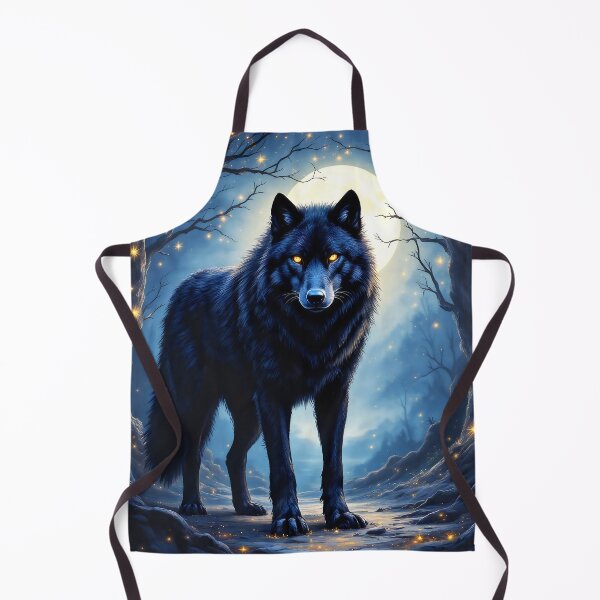 Item preview, Totem Animal: Black Wolf in the Moonlight designed and sold by IHage.