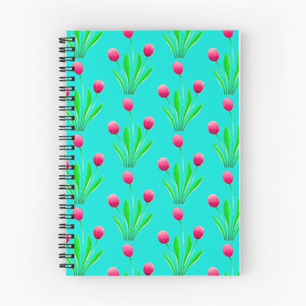 Item preview, Purple tullips design teal background flowers unique original colourful gift designed and sold by Arniesart85.
