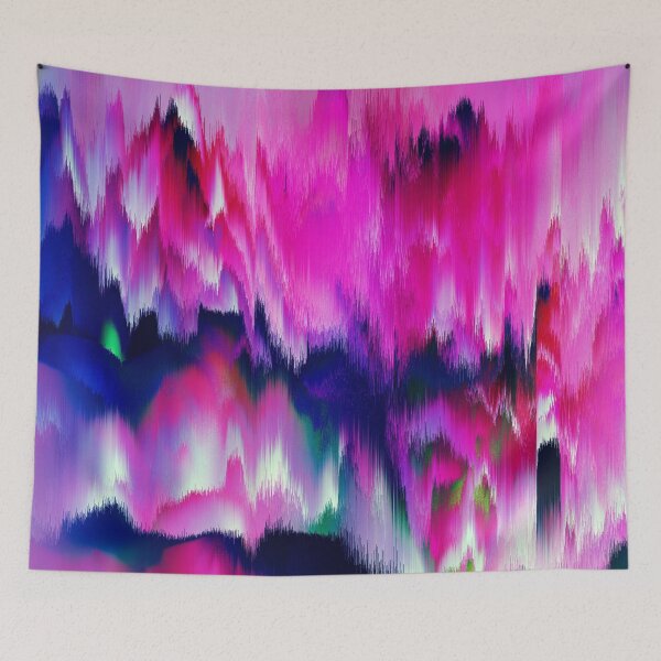 Item preview, Fascinate - Iridescent Pink and Blue Glitch Aesthetic designed and sold by Petra Lang.