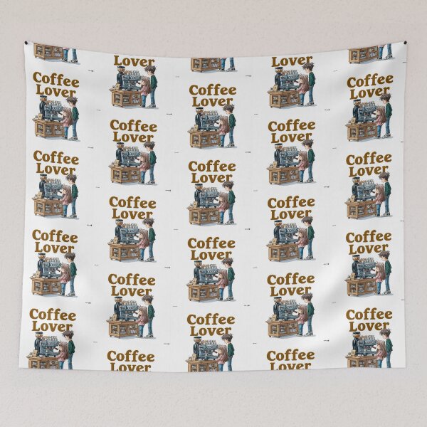 Item preview, Cute Coffee Lover Barista Machine – Adorable Coffee Shop Cartoon Art designed and sold by Grafititee.