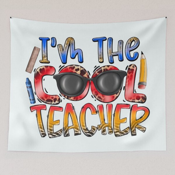 Item preview, I'm The Cool Teacher – Funny Teacher Quote Apparel & Home Decor | Gifts for Educators designed and sold by Compass and a Camera.