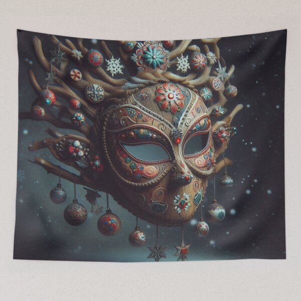 Item preview, Wind-Whipper Spirit Mask | Ritual Glamour Ethno-Fantasy Art designed and sold by Karaboshka.