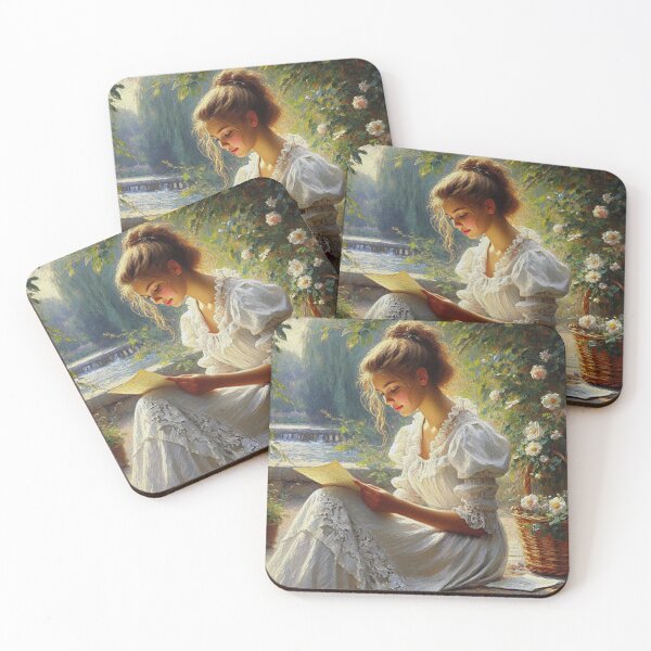 Item preview, A girl with a letter. designed and sold by aleksandr13.