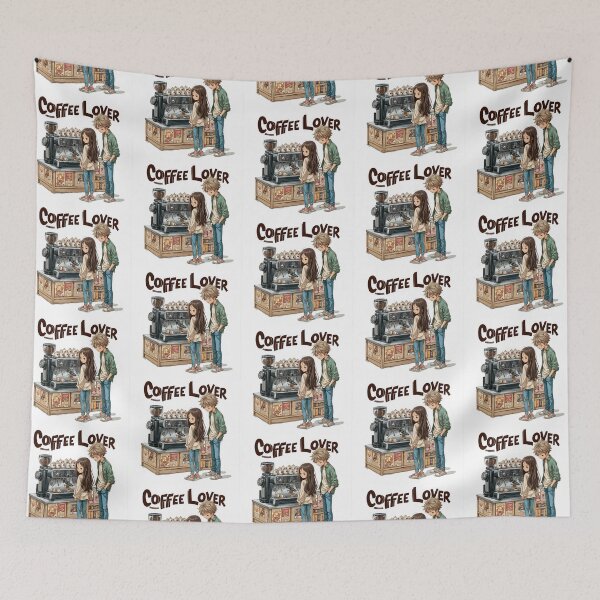 Item preview, Cute Coffee Lover Barista Machine – Adorable Coffee Shop Cartoon Art designed and sold by Grafititee.