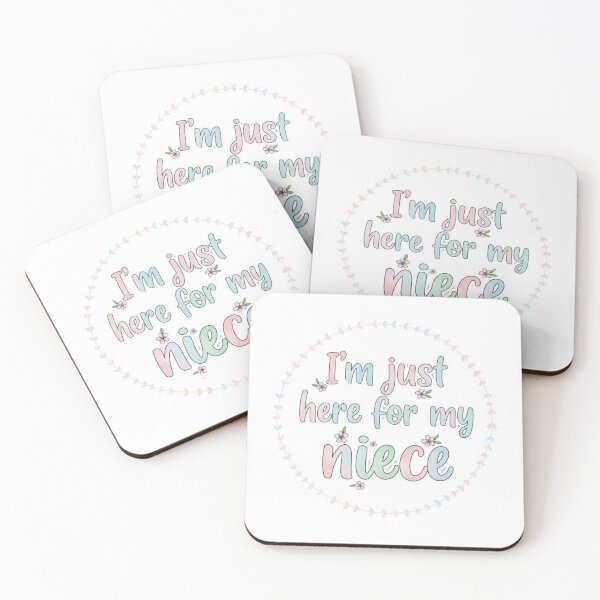 Item preview, I’m Just Here For My Niece – Funny Family Quote Design designed and sold by JustCrafted.