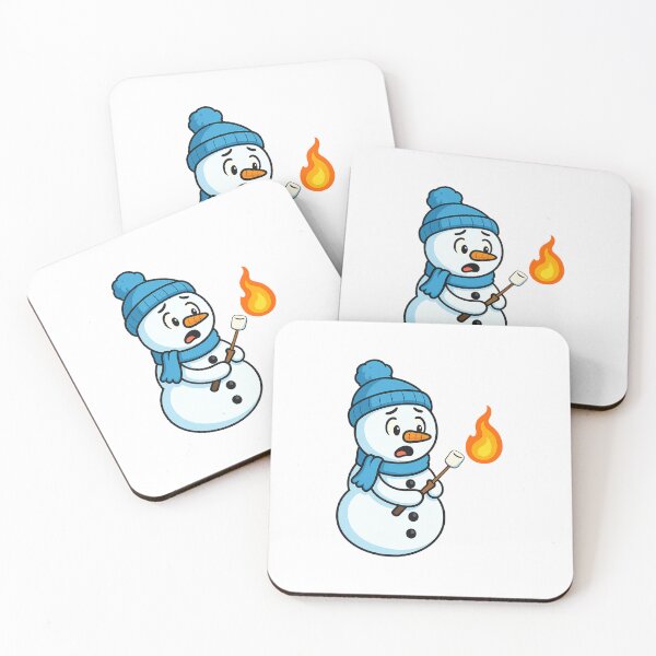Item preview, Snowman Roasting Marshmallows designed and sold by Napini.