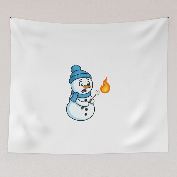 Item preview, Snowman Roasting Marshmallows designed and sold by Napini.