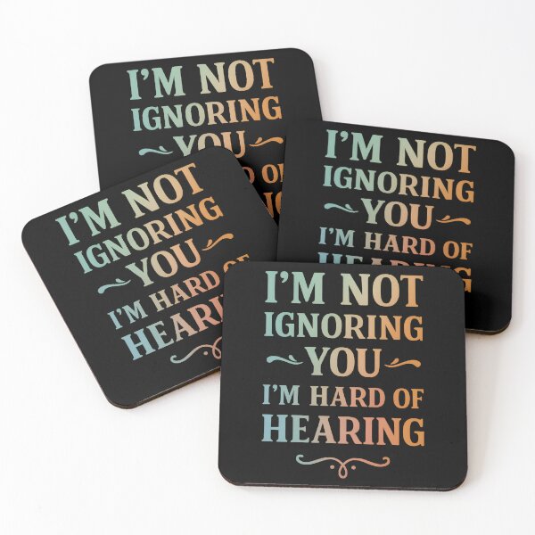 Item preview, I'm Not Ignoring You I'm Hard of Hearing Funny Deaf  designed and sold by hemagamo.