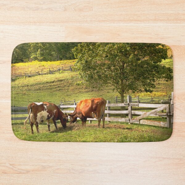 Item preview, Animal - Cow - Cows eating grass designed and sold by Mike Savad Photography.