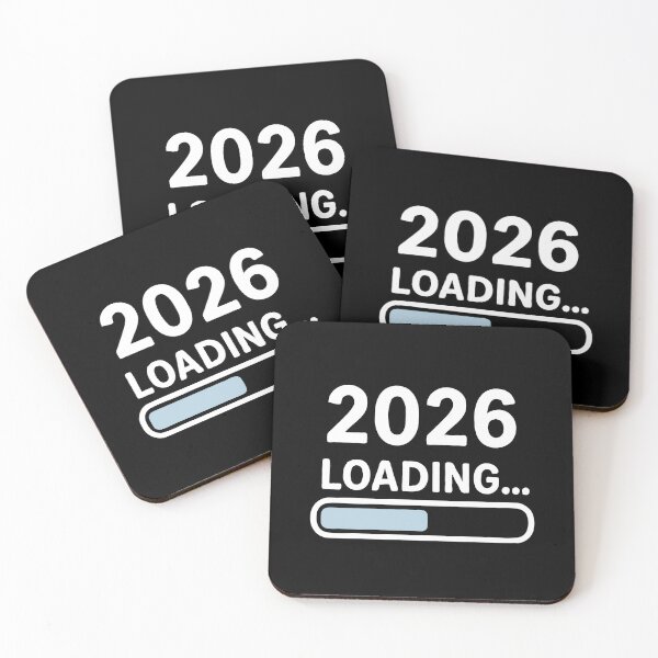Item preview, 2026 Loading… Progress Bar New Year Tech Aesthetic | Funny Future Countdown Design designed and sold by BrainBubbleArt.