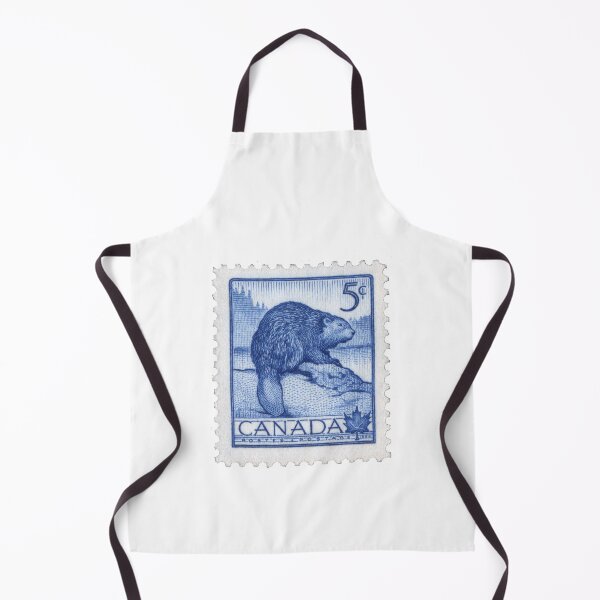 Item preview, Canada Beaver Blue Vintage Postage Stamp designed and sold by red-amber65.