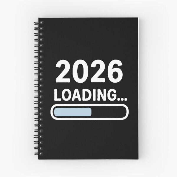 Item preview, 2026 Loading… Progress Bar New Year Tech Aesthetic | Funny Future Countdown Design designed and sold by BrainBubbleArt.
