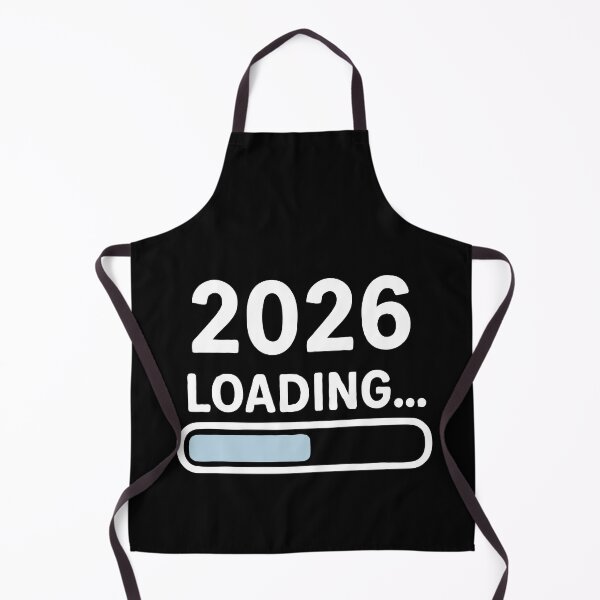 Item preview, 2026 Loading… Progress Bar New Year Tech Aesthetic | Funny Future Countdown Design designed and sold by BrainBubbleArt.