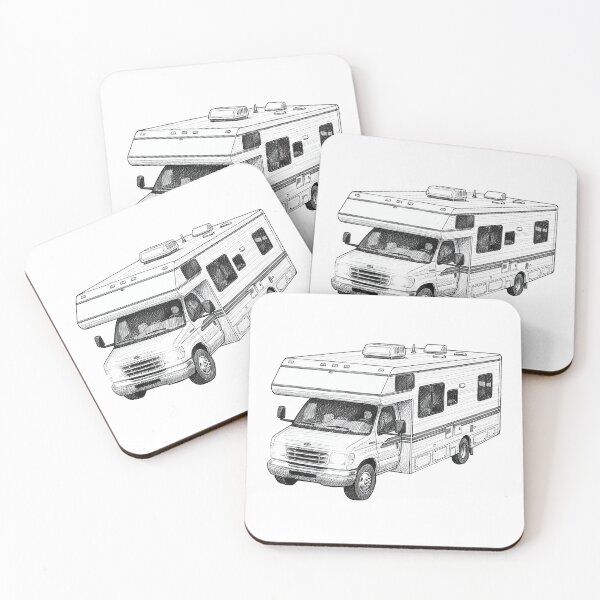 Aperçu de l'œuvre camping-car créée et vendue par Naux | Design & Illustration.