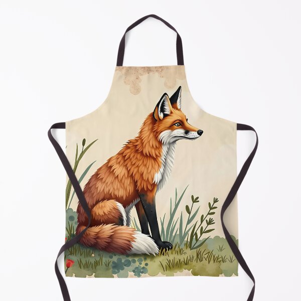 Item preview, Red Fox and Tulips designed and sold by CalmnessbyChoice.