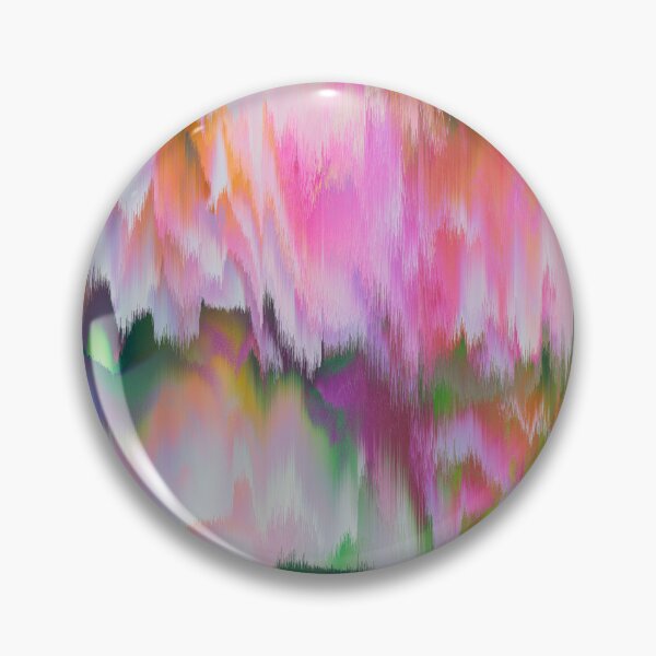 Item preview, Fascinate - Pastel Glitch Bloom in Pink and Green designed and sold by Petra Lang.