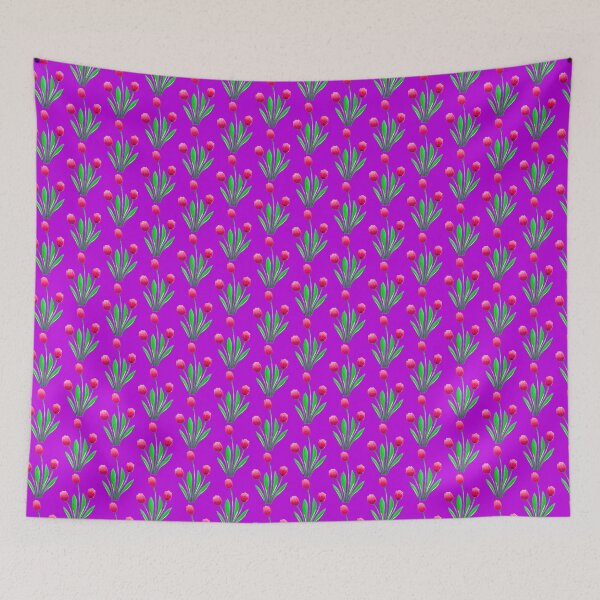 Item preview, Purple tullips design lilac purple background flowers unique original colourful gift designed and sold by Arniesart85.