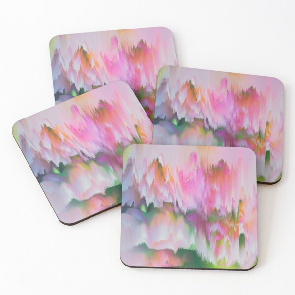 Item preview, Fascinate - Pastel Glitch Bloom in Pink and Green designed and sold by Petra Lang.
