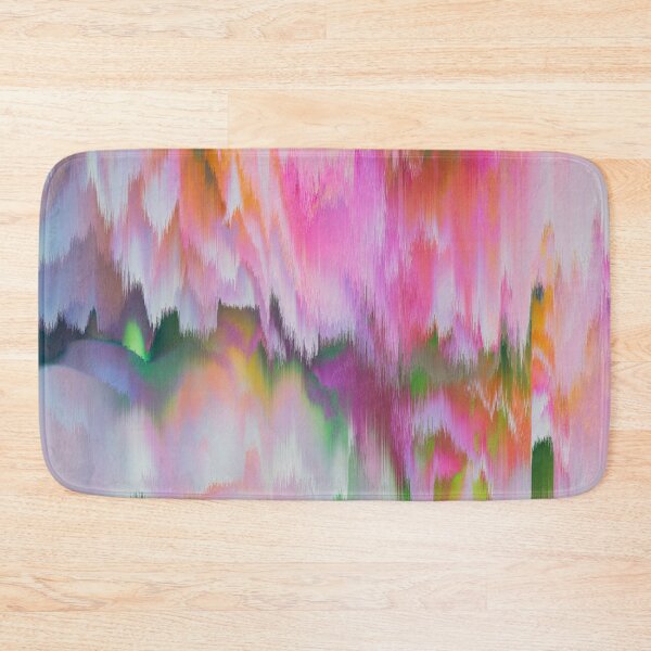 Item preview, Fascinate - Pastel Glitch Bloom in Pink and Green designed and sold by Petra Lang.