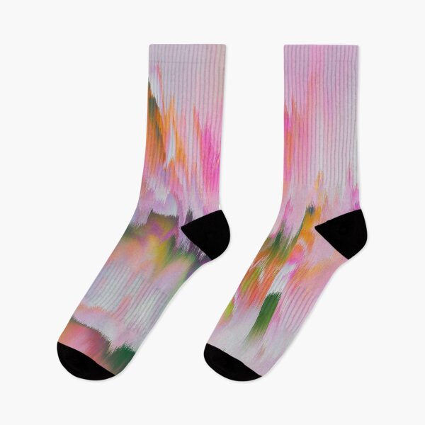 Item preview, Fascinate - Pastel Glitch Bloom in Pink and Green designed and sold by Petra Lang.