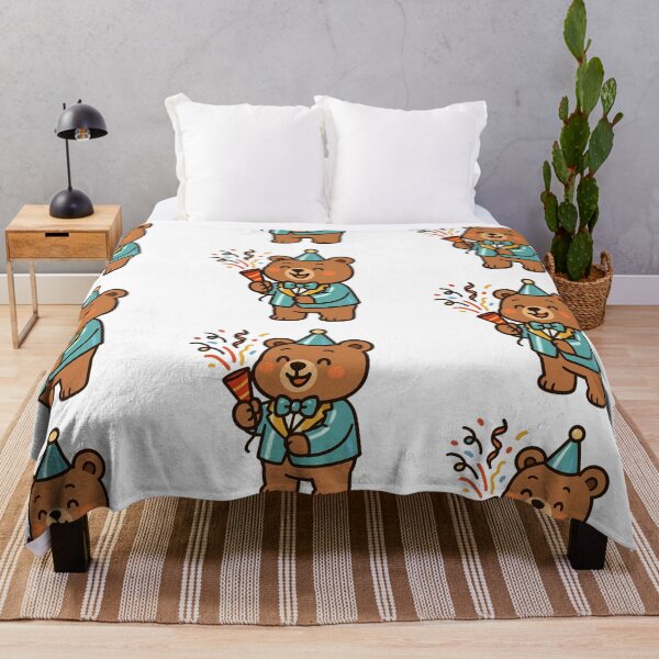 Item preview, Bear Popping Streamer – Fun New Year Bear designed and sold by Confuzz1ed.