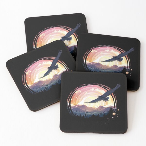 Item preview, Eagle Soaring Over Sunset  Artwork  designed and sold by NivyasArtistry.